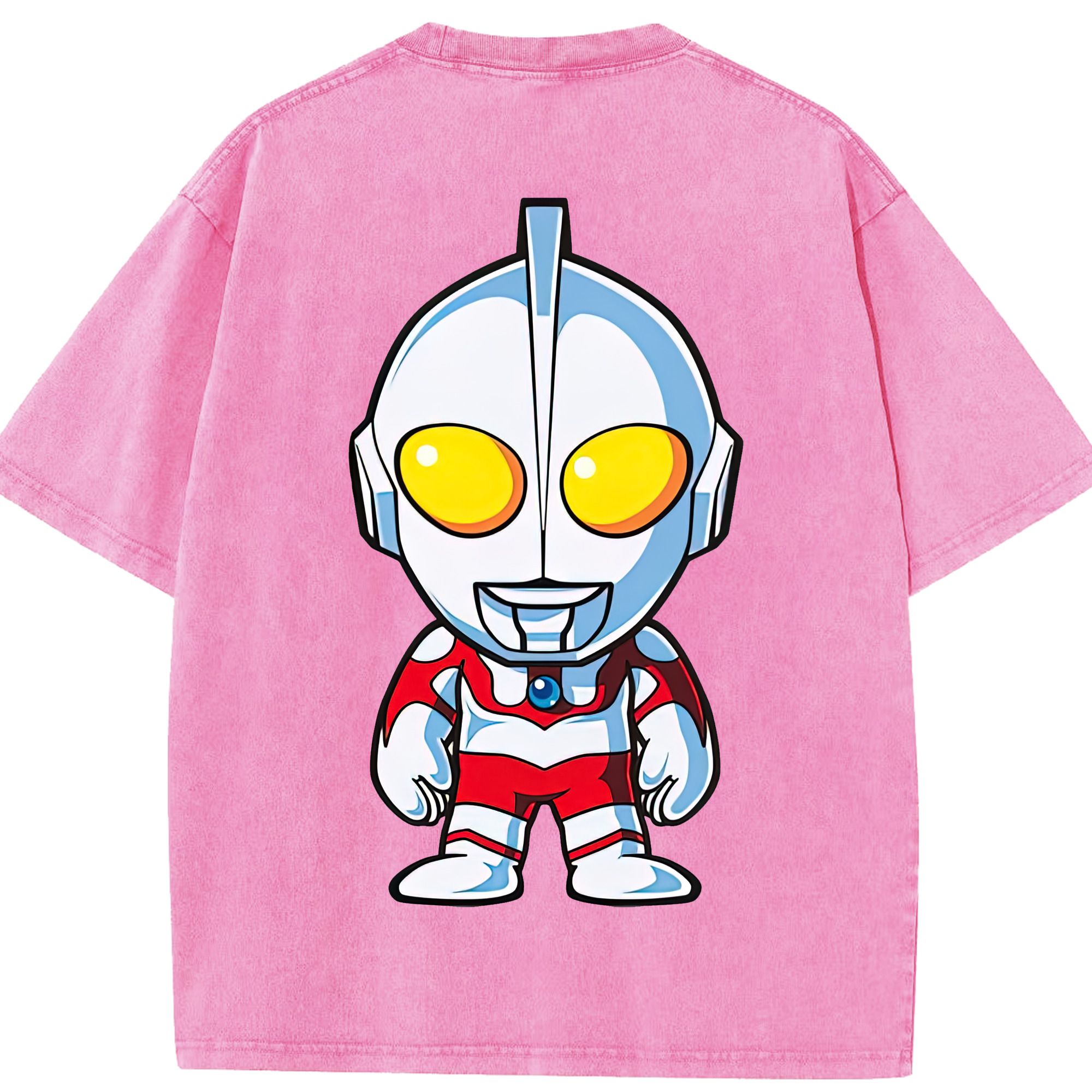 （画像用） ウルトラマン Ultraman 綿100% ヴィンテージ風 半袖Tシャツ（背面プリント）